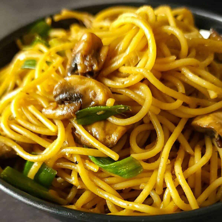 Egg Mushroom Noodles